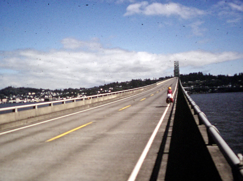 Crossing the Astoria Bridge into Oregon