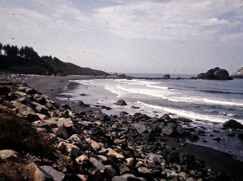 DeMartin Beach, view of False Klamath Rock, CA